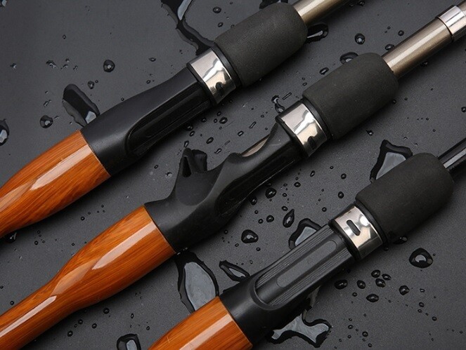 Mini Fishing Spinning Casting Rod 1.3-1.8m Telescopic Carbon Fiber Pole Sea Bass