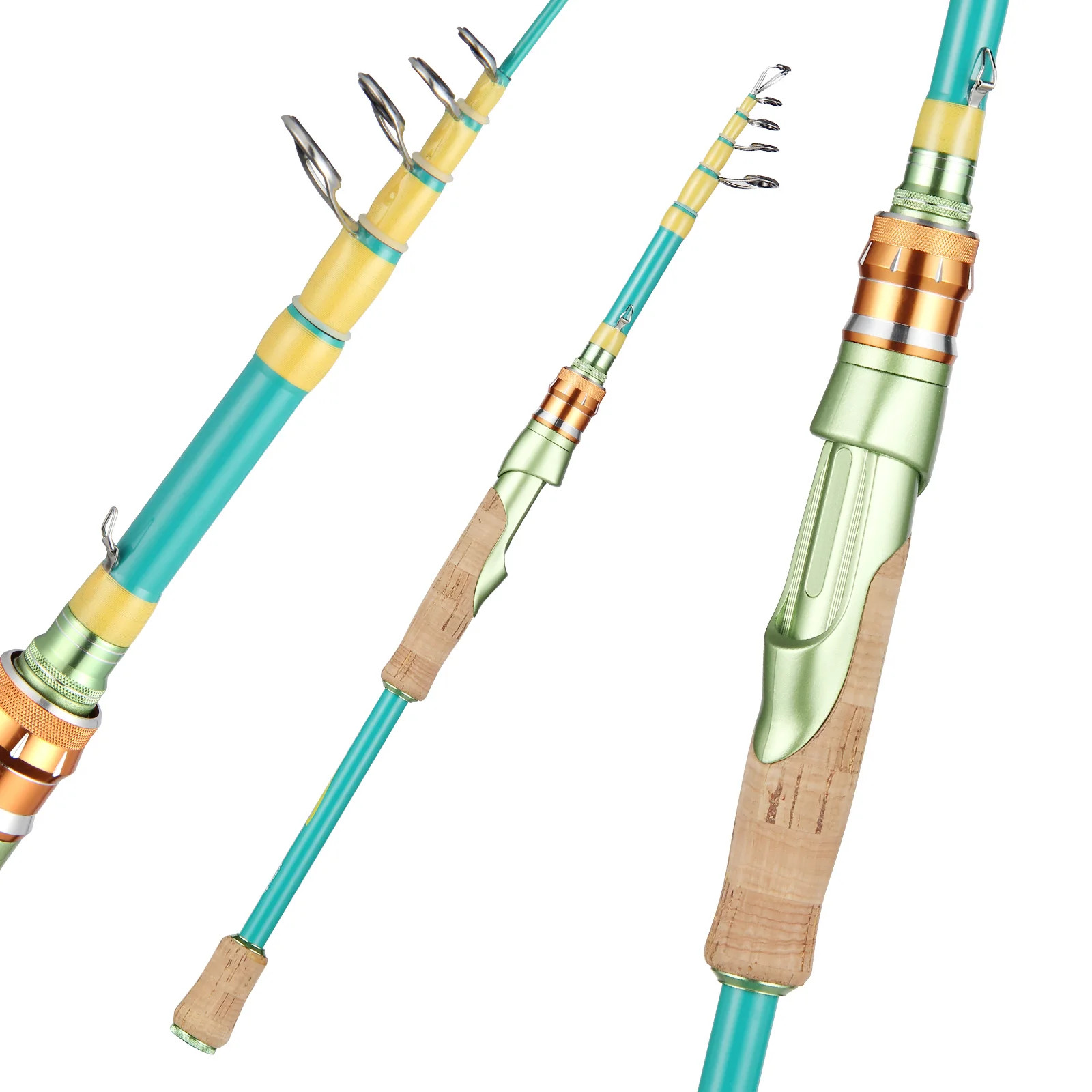 Macaroon Telescopic Fishing Rod, Carbon Fiber Spinning & Casting Rod, Lightweigh