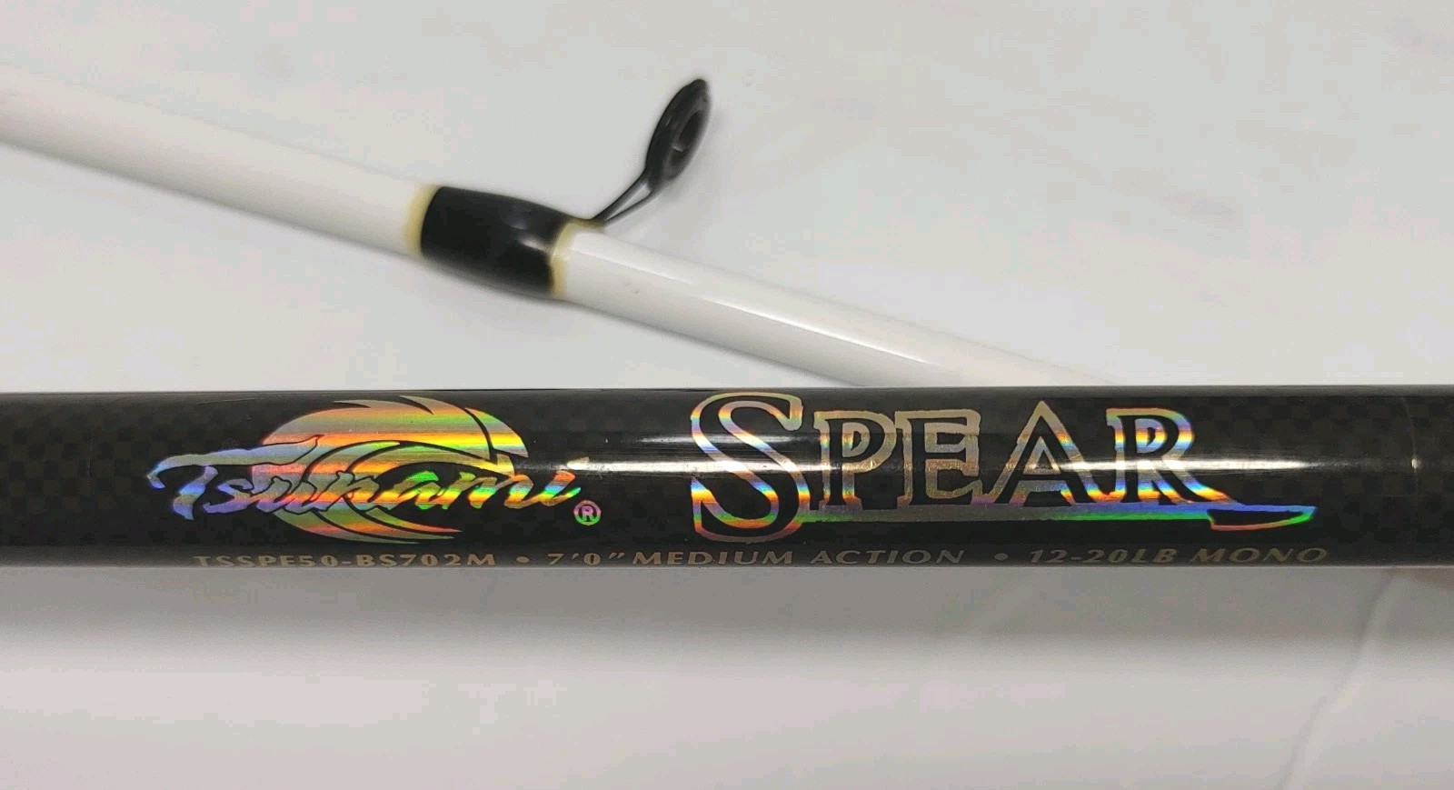 Tsunami Spear 7′ Medium 2Pc Fishing Spinning Rod Model TSSPE50-SS702M CLEAN