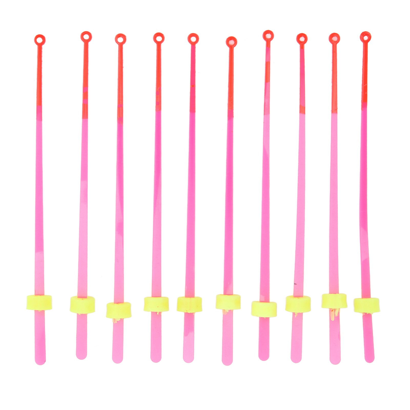 10-Pack Ice Fishing Rod Tip ABS Mini Top Section Pole Extension 12cm