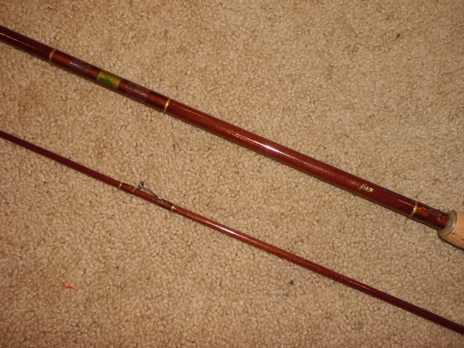 Vintage SILAFLEX F75 Fly 7’9″Rod made in USA w/ Free Flow Guides-#6 wt