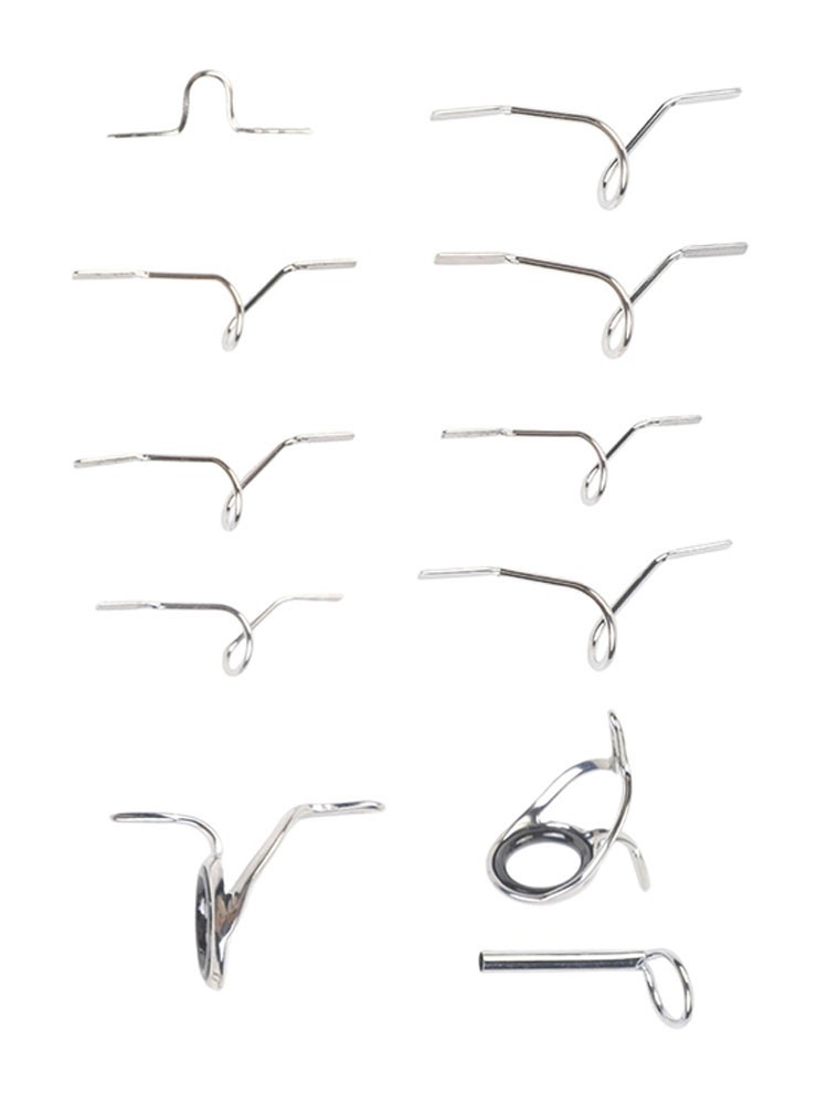 Fly Fishing For Rod Guide Kit with Stainless Steel Ring and Tip Ring for Repair