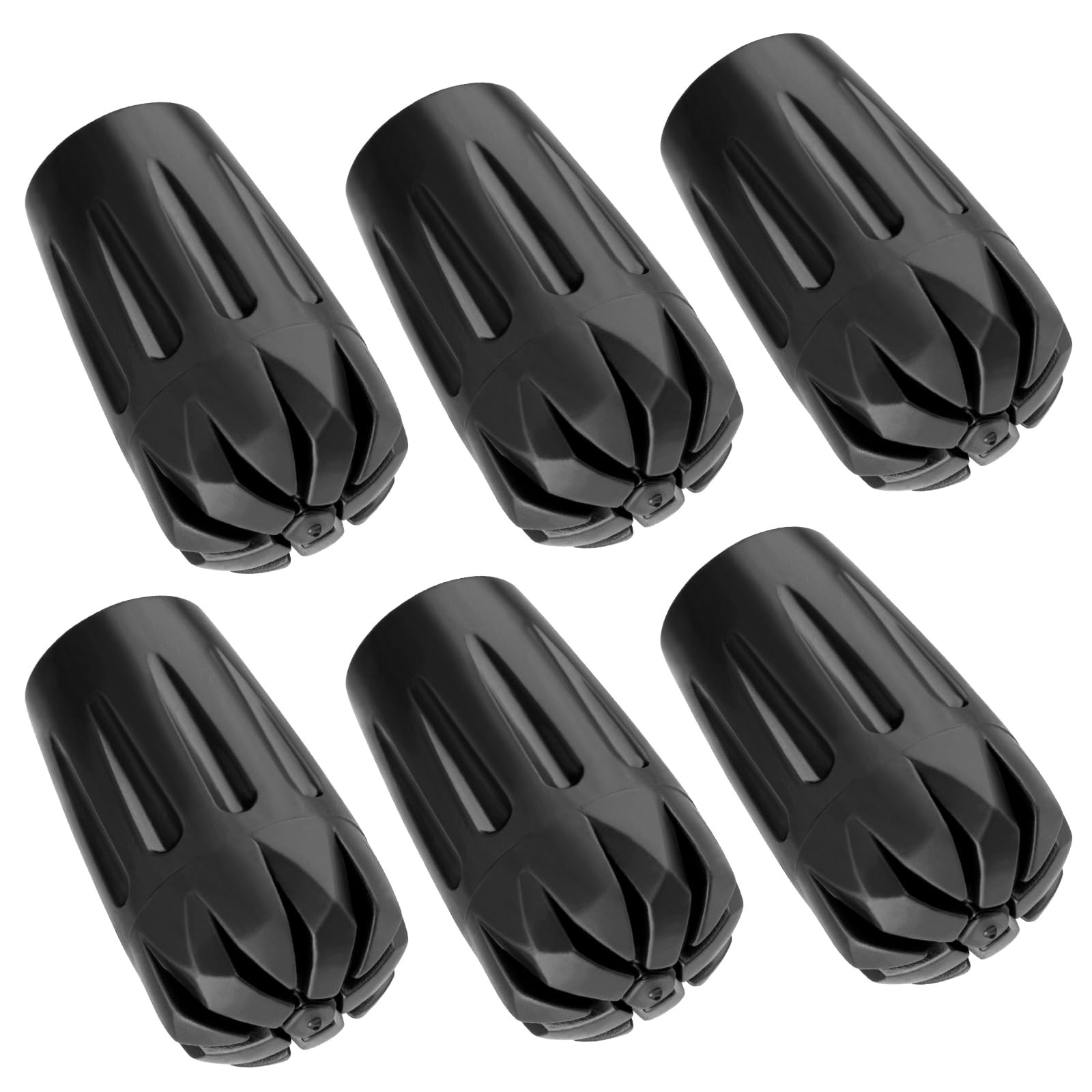 Durable Replacement Rubber Tips for Trekking Poles – Universal Black