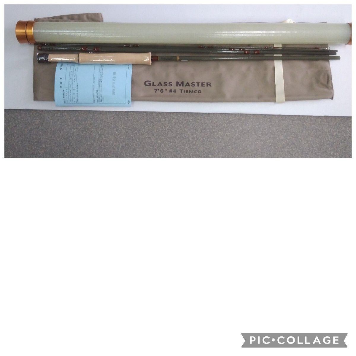Tiemco Glass Master GM764-4 7ft 6in 4 4p Fly Fishing Rod with Warranty Card New
