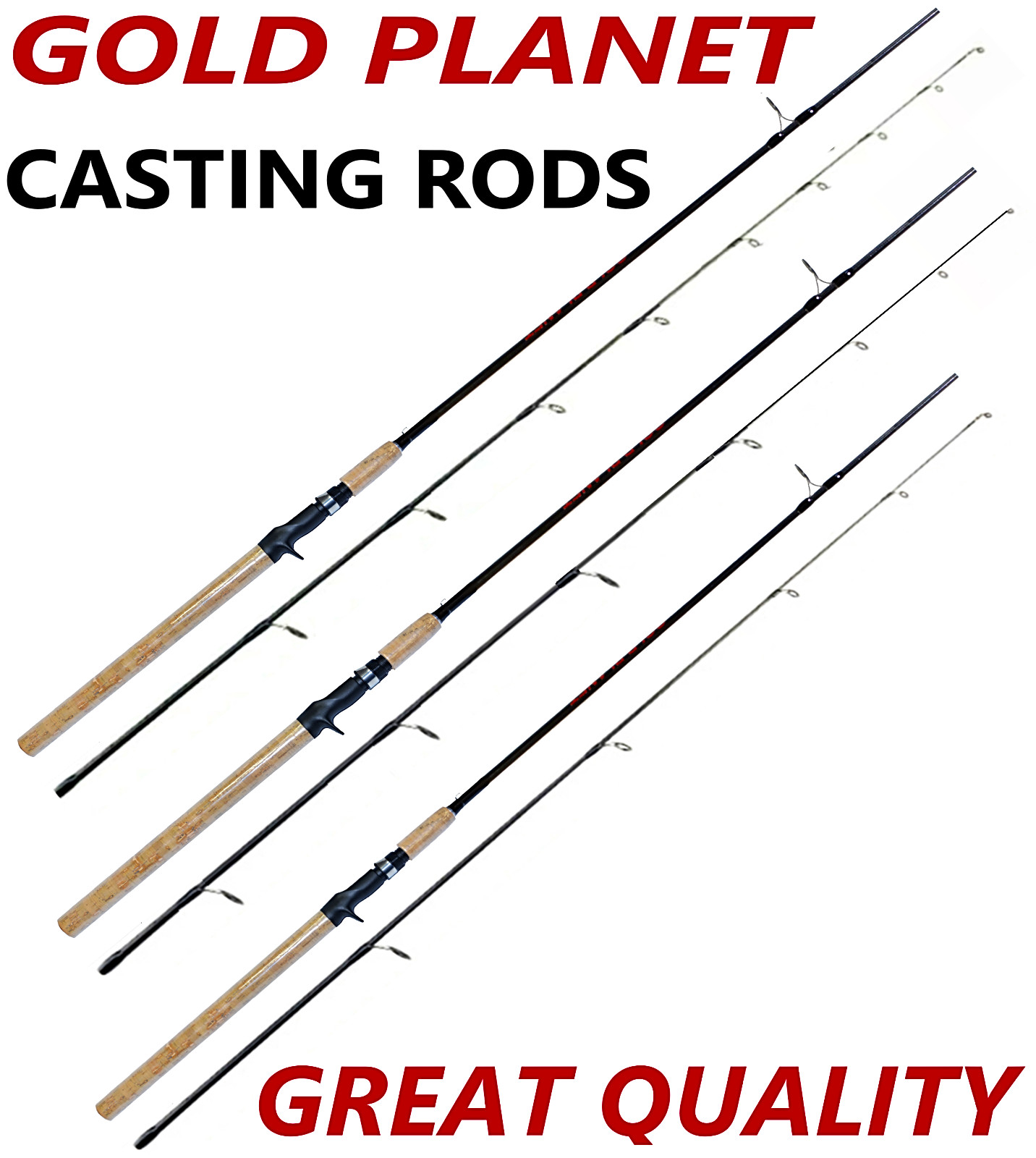 Fishing Pole Spinning Casting Rod 7 8 9 FT Carbon Fiber Medium Fast Lightweight
