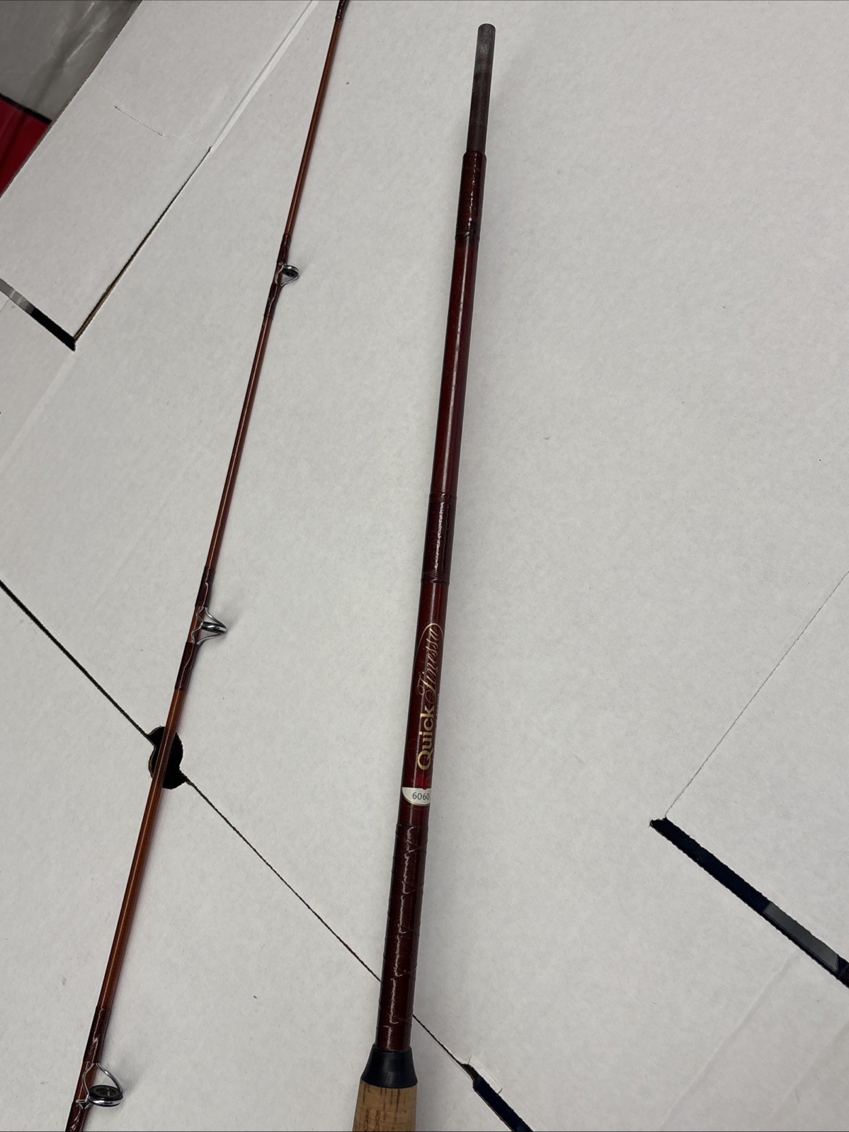 Vintage Quick Finessa 6060 Fishing Rod 6’ 2 Piece