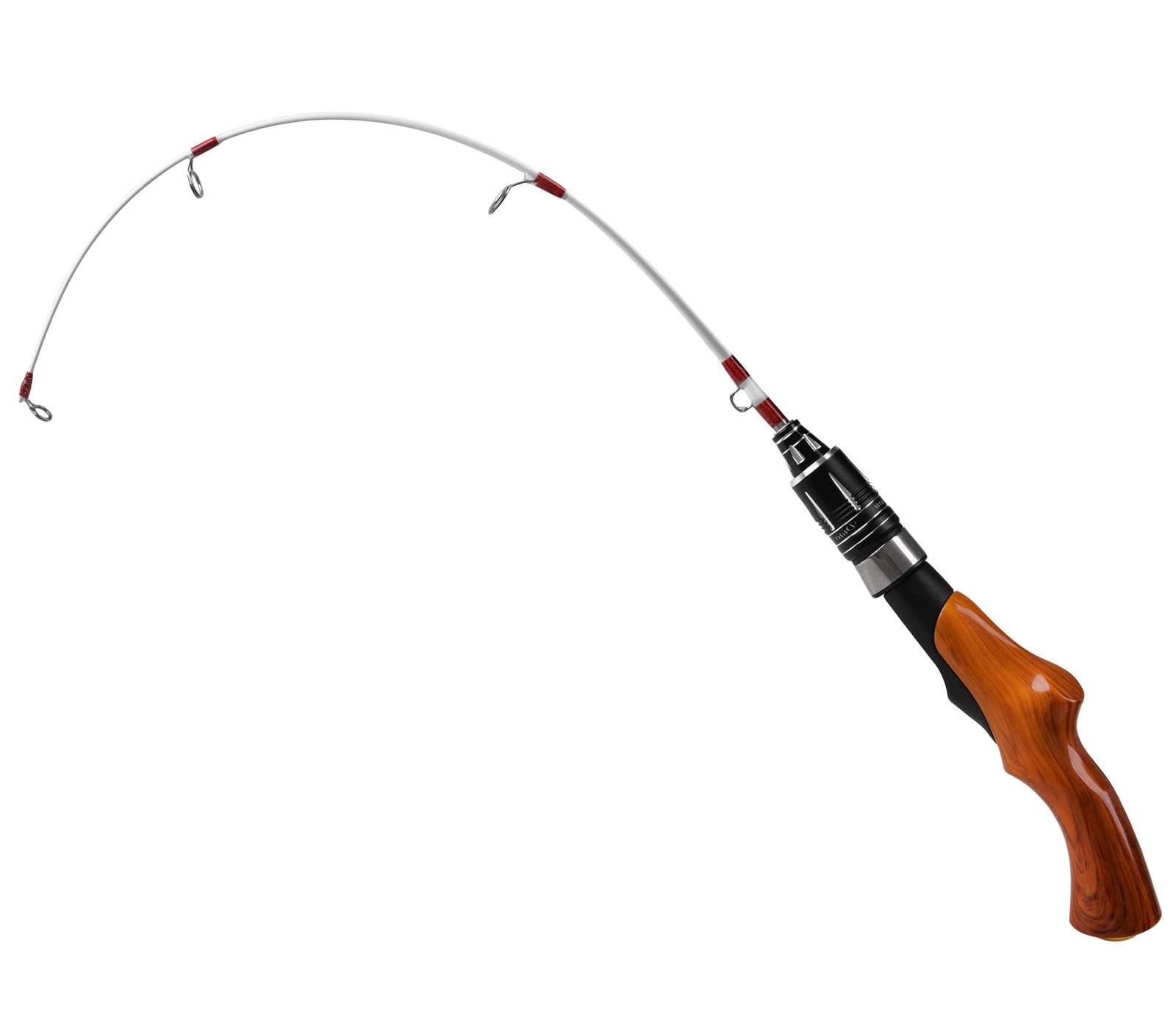 Portable Lightweight Ice Fishing Rod Spinning Pole Winter Gear Trout Walleye