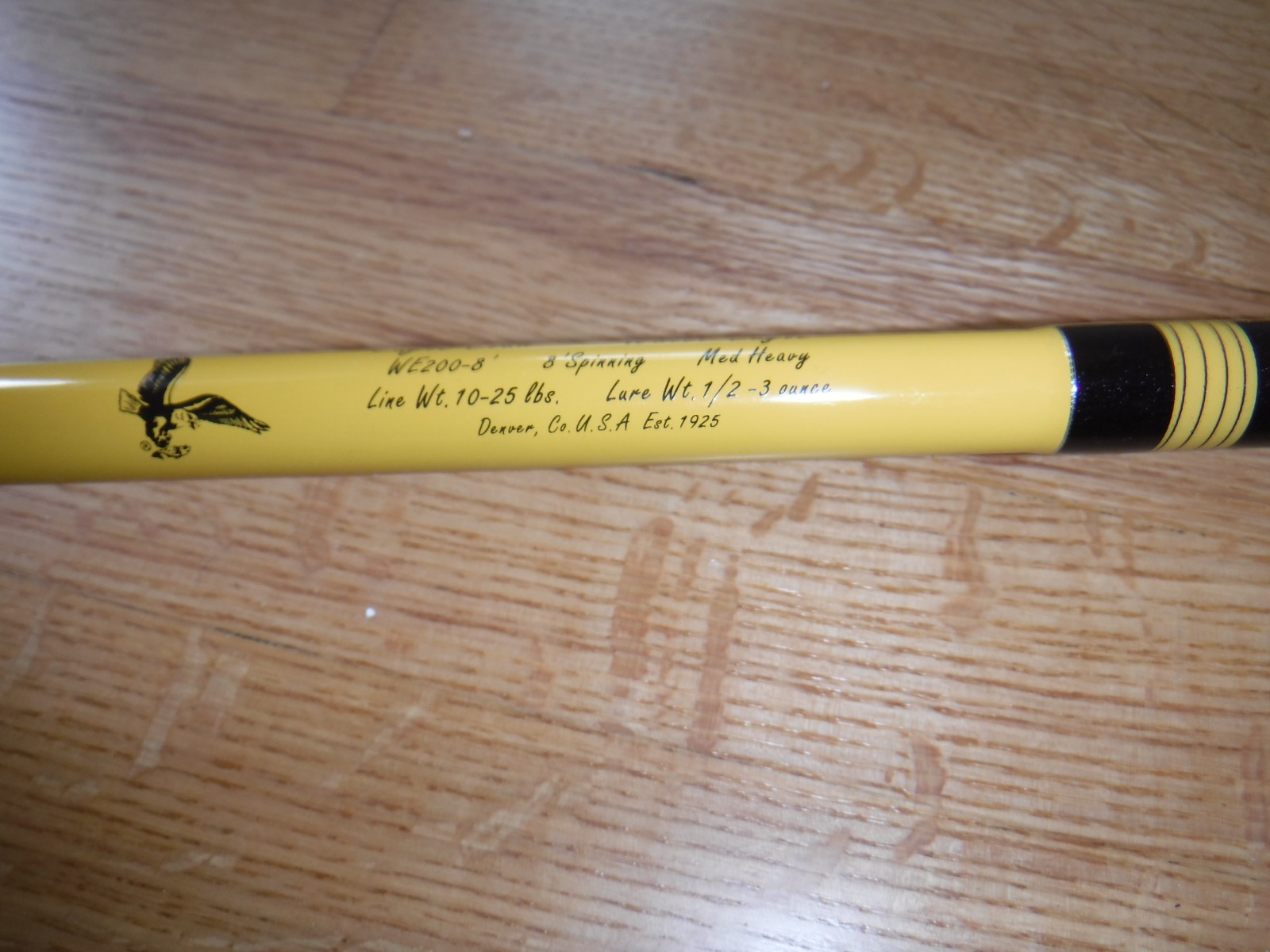 EAGLE CLAW “WATER EAGLE” WE200-8′ SPINNING MED HY Line 10-25 lbs Lure 1/3-3 oz