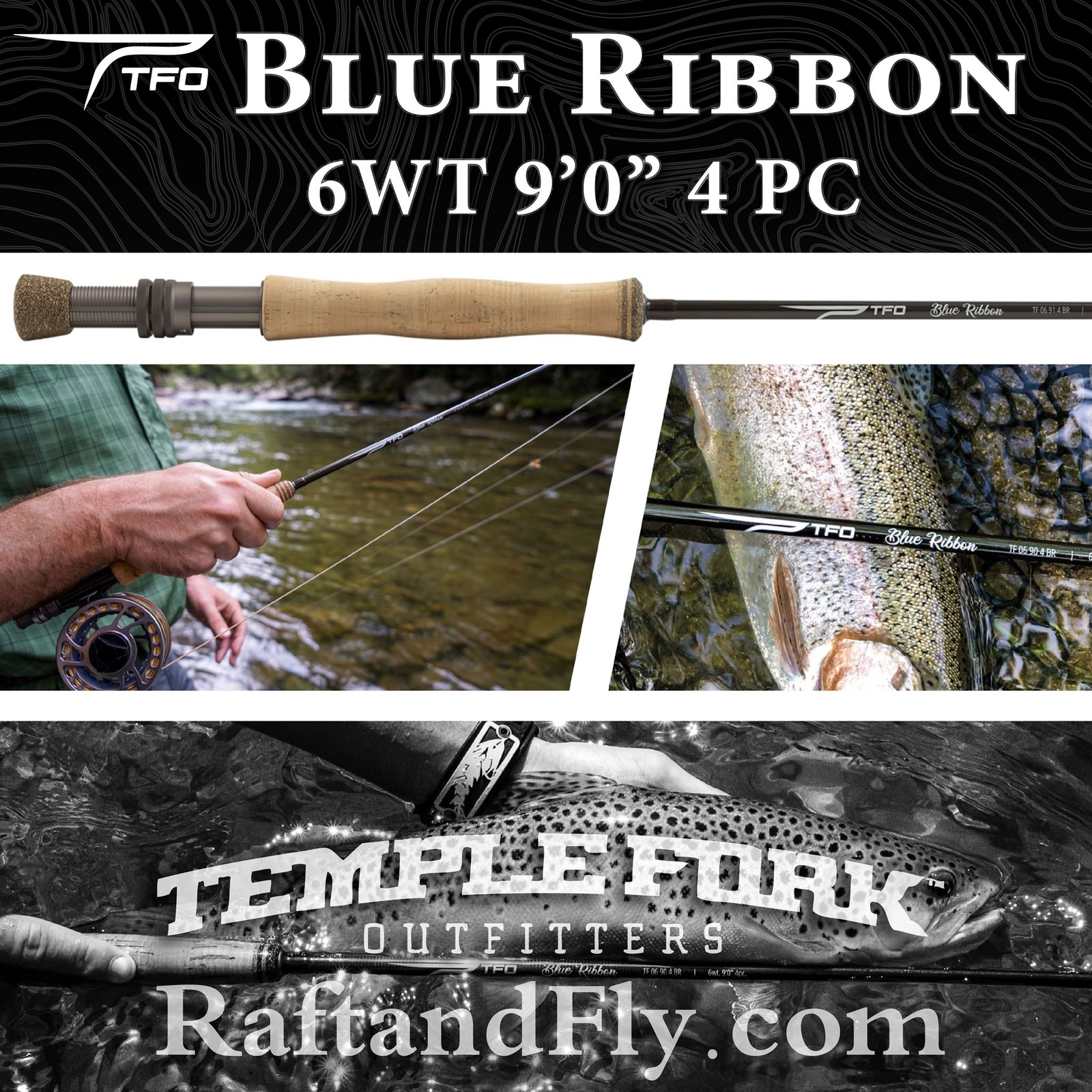 TFO Blue Ribbon 6wt 9’0″ Full Wells Grip | Temple Fork Outfitters – FREE SHIPPIN