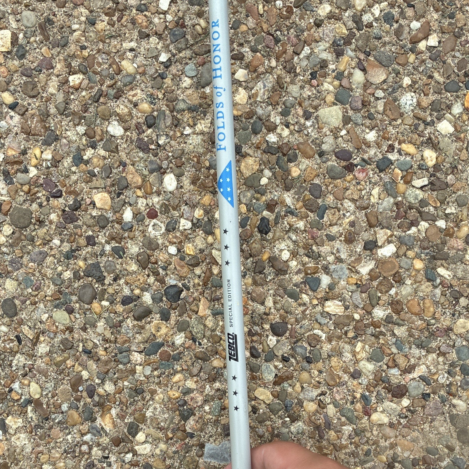 Zebco Folds of Honor Special Edition Spinning Rod 6′ Med Mod White/Blue