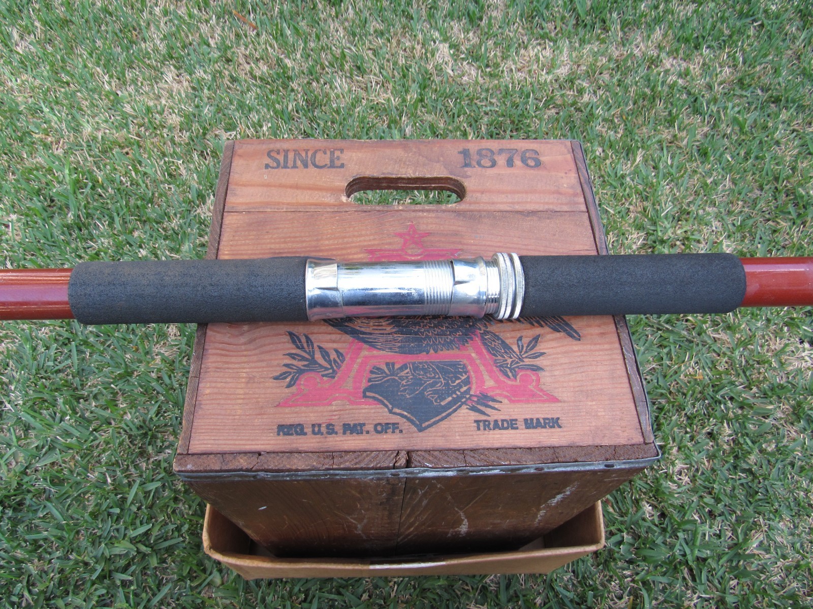 Vintage Kencor No. 315 Brown Tenlew Magnaglas 15′ Saltwater Surf Fishing Rod