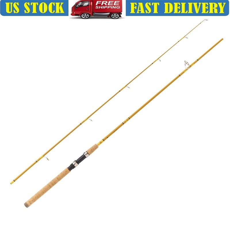 Crafted Glass 8’6″ Medium Fast Spinning Rod Salmon Steelhead Durable Flexible US