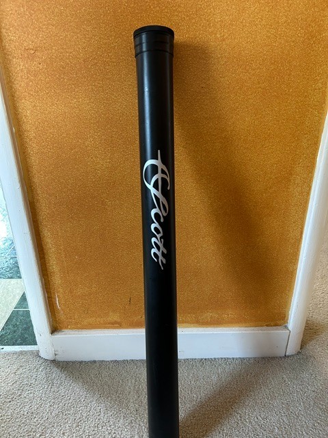 Scott Sector 8’4″ 4 pc Aluminum Rod Tube Fly Fishing NO ROD OR SOCK