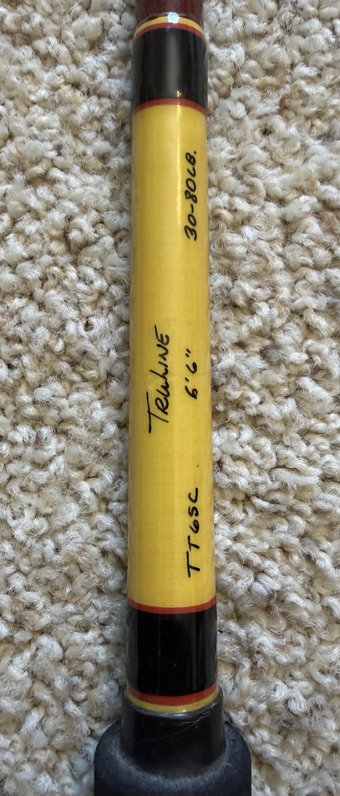 Vintage TruLine TT-65C Conventional Saltwater Fishing Rod….. “Custom”!!!