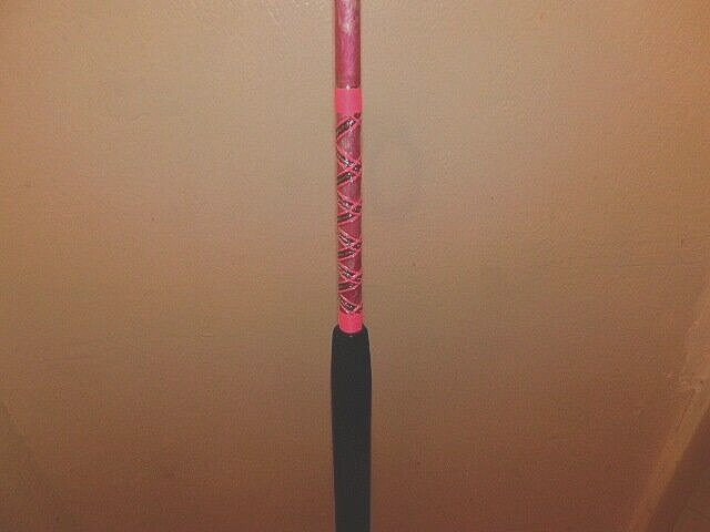 CUSTOM SPINNING ROD 7 FT 20-40 LB PINK PEARL MARBLE NEW