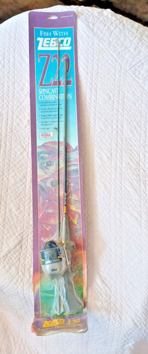 ZEBCO Z22 SPINCAST COMBINATION Old School Fishing Rod & Reel