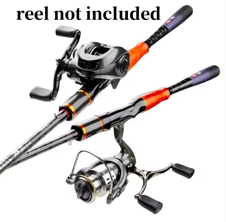 6 ft Trout Fishing Rods Carbon Fiber Spinning/casting Rod Carp 2 Sections Poles