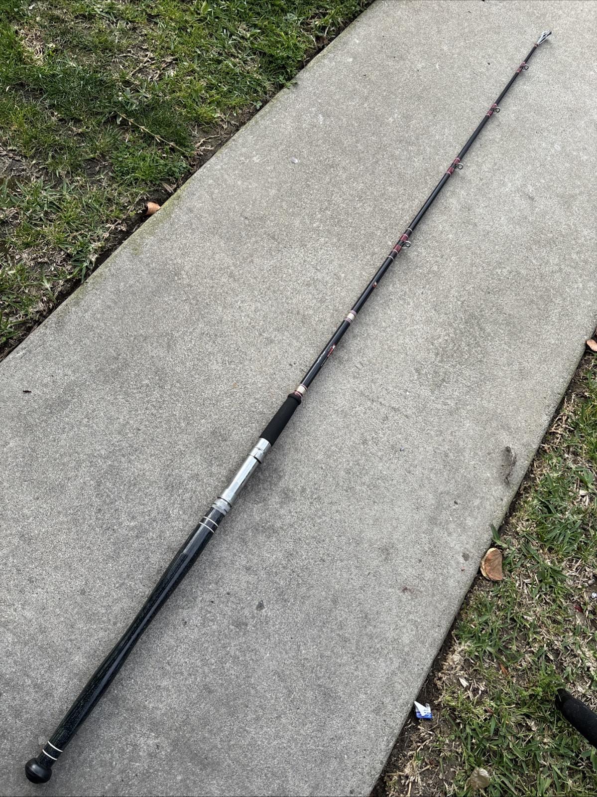 VTG GARCIA CONOLON Fishing Rod 2899-D 6’5” Heavy Action 30-80LB USA Wood Handle