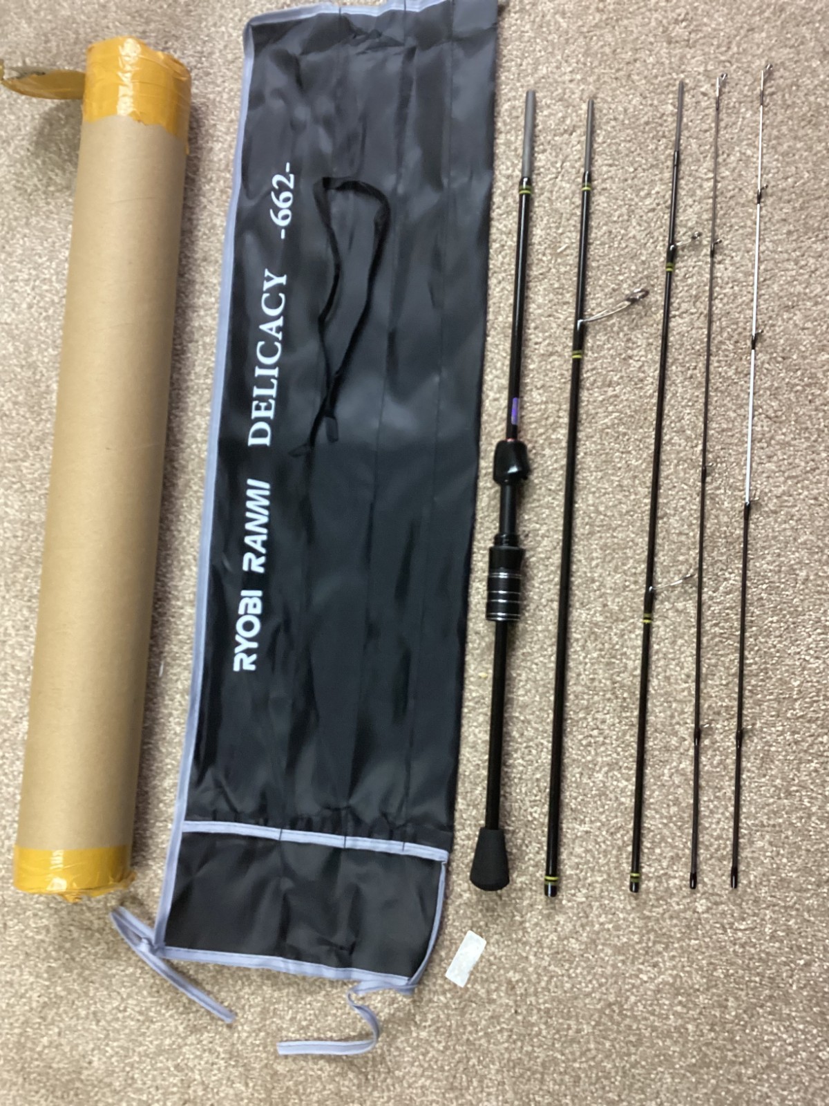 Ryobi Delicacy 662 6′ 6″ 5 pc. UL Travel Spin Rod 5 piece (no.3)