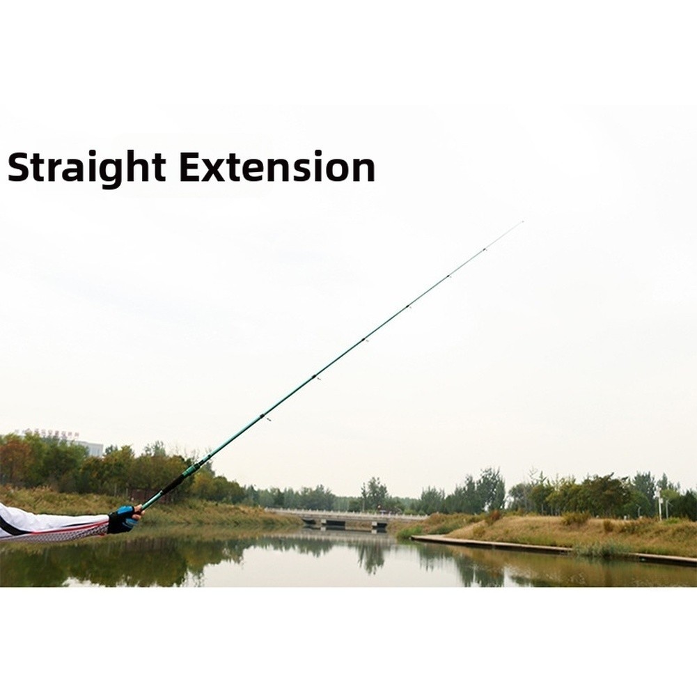 Compact Carbon Fishing Rod M Hard Action 50cm Folded 1.8m 2.1m 2.4m Extended