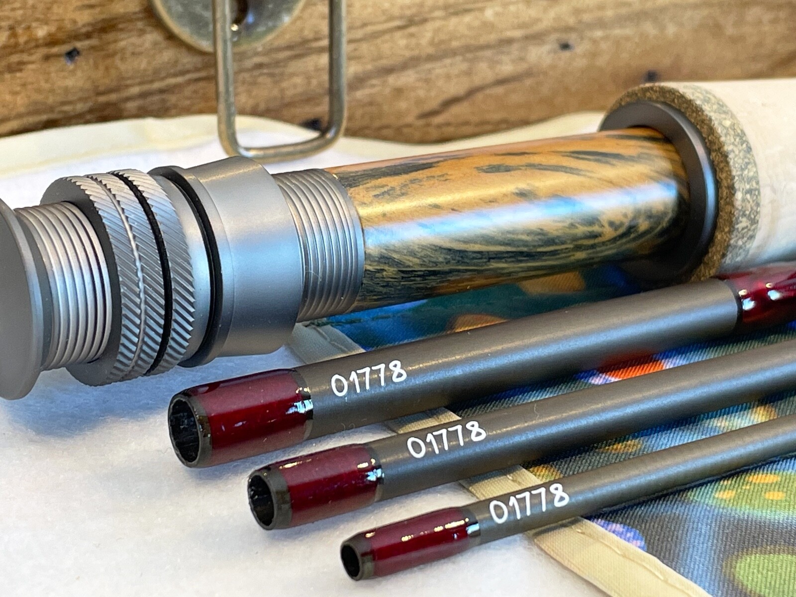 Two-Hearted Fly Rod Case with Rod, Reel, & Fly Box (5wt. 9″ 4 pc)