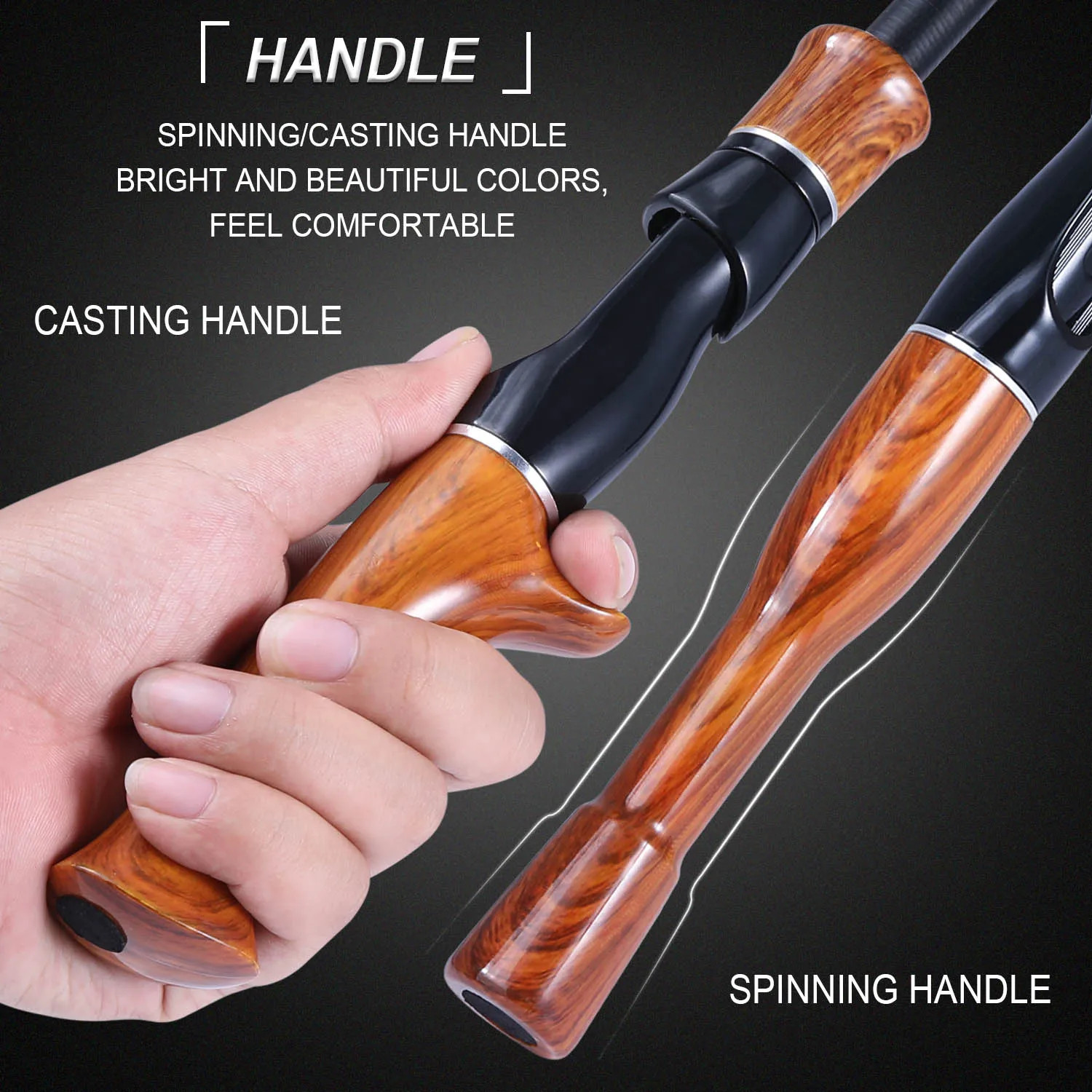 Sougayilang 1.6M Telescopic Fishing Rod Spinning Casting Lightweight Portable