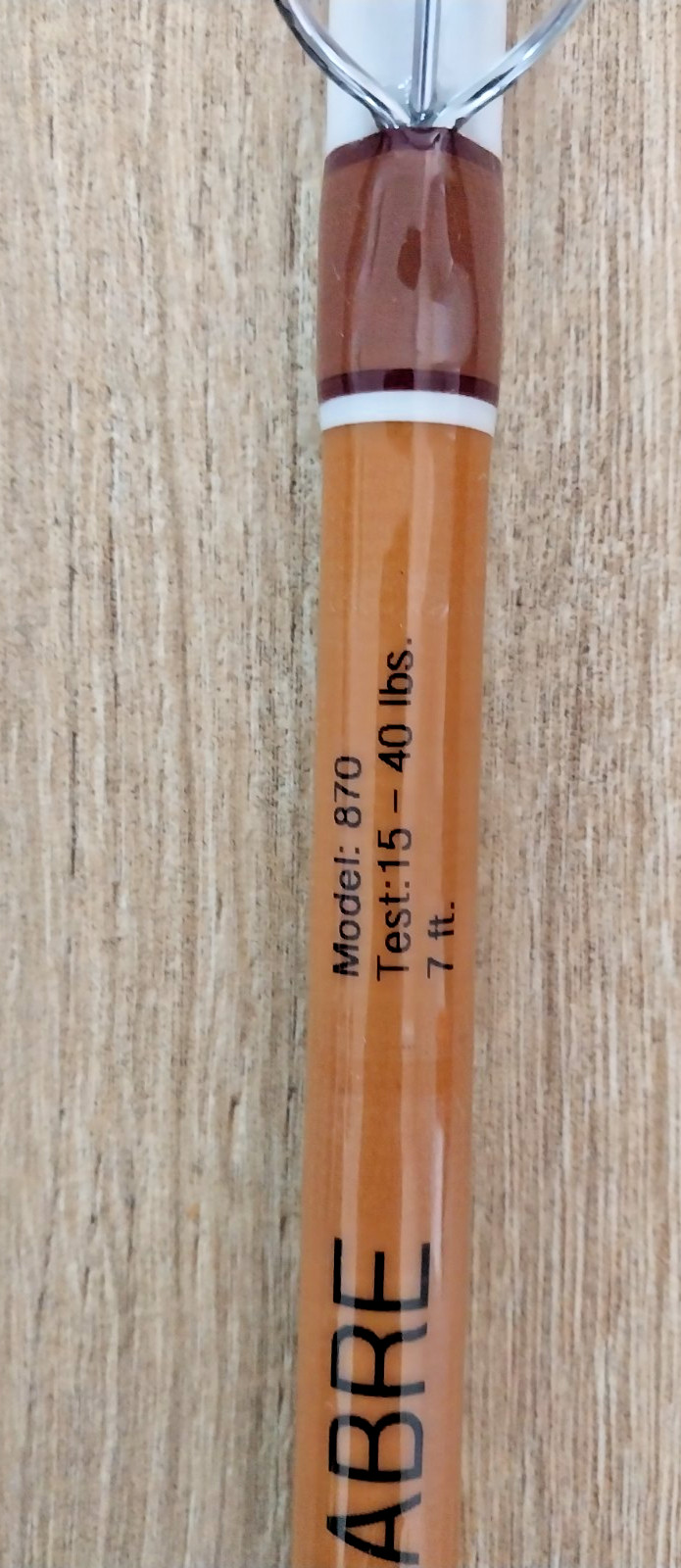 SABRE -870 – 7FT SALTWATER VTGE ROD 15-40 LBS. CUSTOM WRAPPED, NEW COMPONENTS