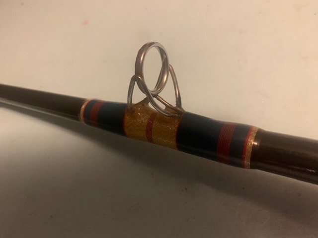 CUSTOM BUILT GRAPHITE COMPOSITE 7 FOOT 3 INCH 50 TO 100 POUND CLASS FISHING ROD
