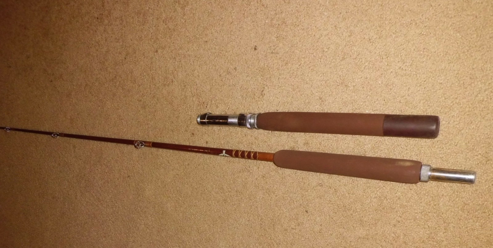 Vintage FENWICK 522 Conventtional Boat 7-1/4′ Rod made in USA- 18-25 lb test