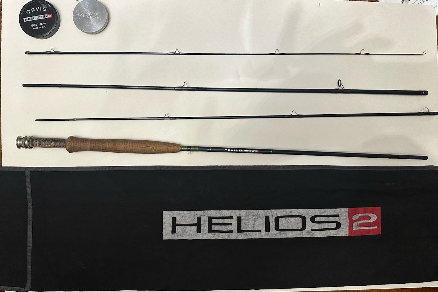 Orvis Helios 2 Trout Unlimited 8’6” 4wt Fly Rod –New Orvis Tip, Excellent Condit