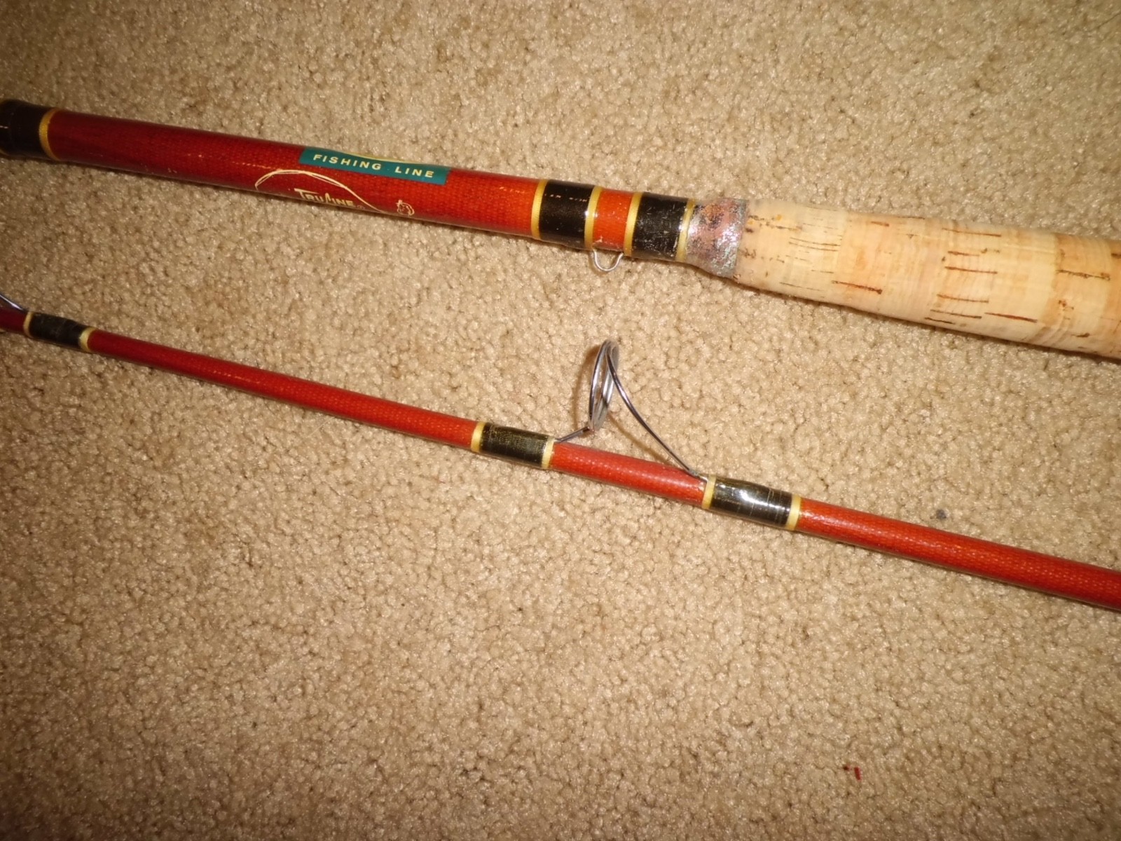Vintage TRU-LINE Dynamo Maxima Spinning 8′ Rod made in USA