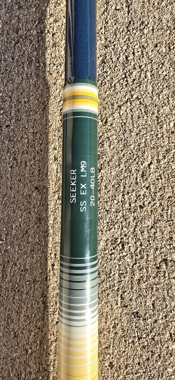 Rare Seeker Super Seeker SS EX LM9 9ft 20-40Lb 23 of 24 Blue S Glass Custom Rod