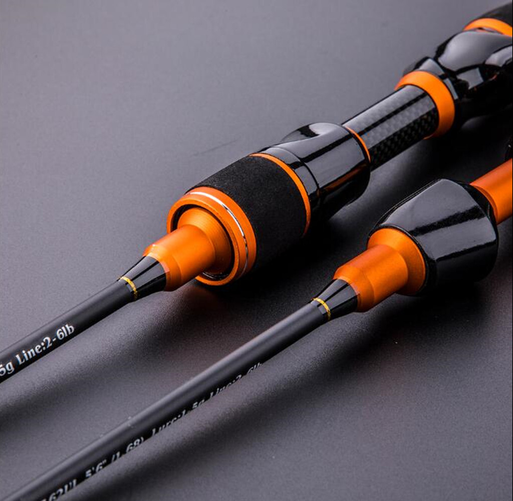 Fishing Rod 1.68M/1.8M Carbon Fiber Spinning Solid Tips Lure Casting Fishing Rod