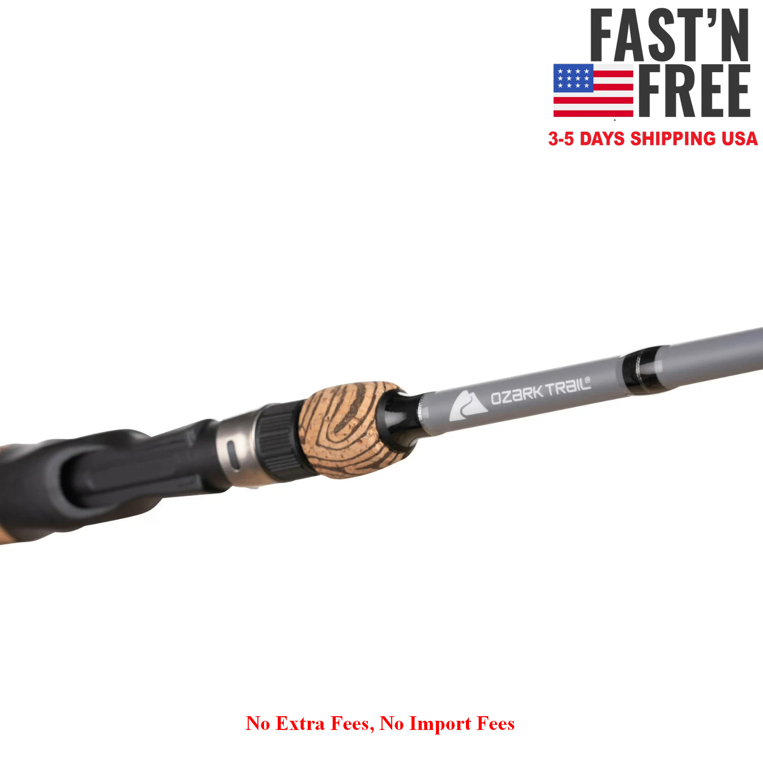 Ozark Trail OTX Baitcast Fishing Rod IM7 Graphite Casting Freshwater Salt, NEW