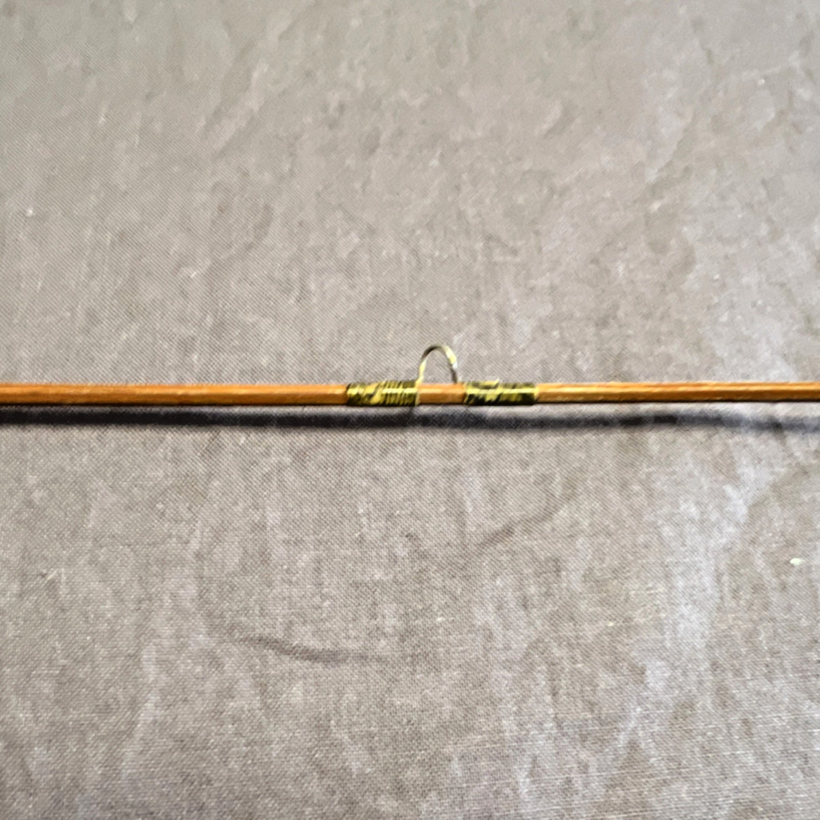 Bamboo Fly Fishing Rod 9ft 3pc Cork Handle Metal Ferrules Vintage