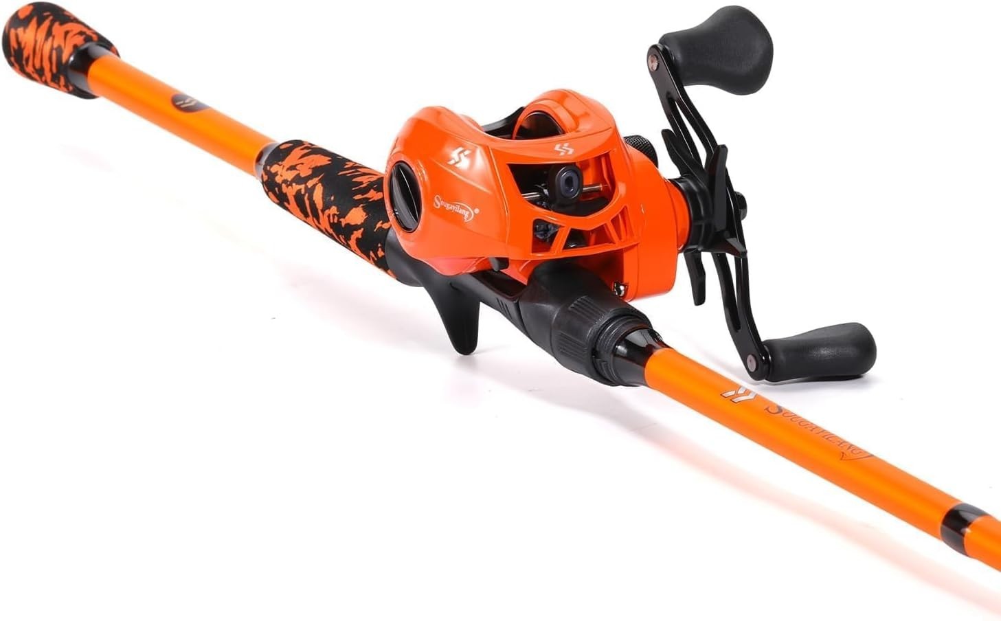Baitcaster Combo, IM7 Graphite 2Pc Blank Rods,M/MH Power,EVA Handle & Stainle…