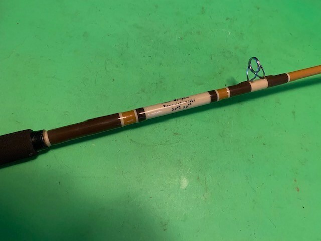 CUSTOM BUILT FENWICK LB 1665 6 FOOT 6 INCH 20 TO 50 LB. CONVENTIONAL FISHING ROD