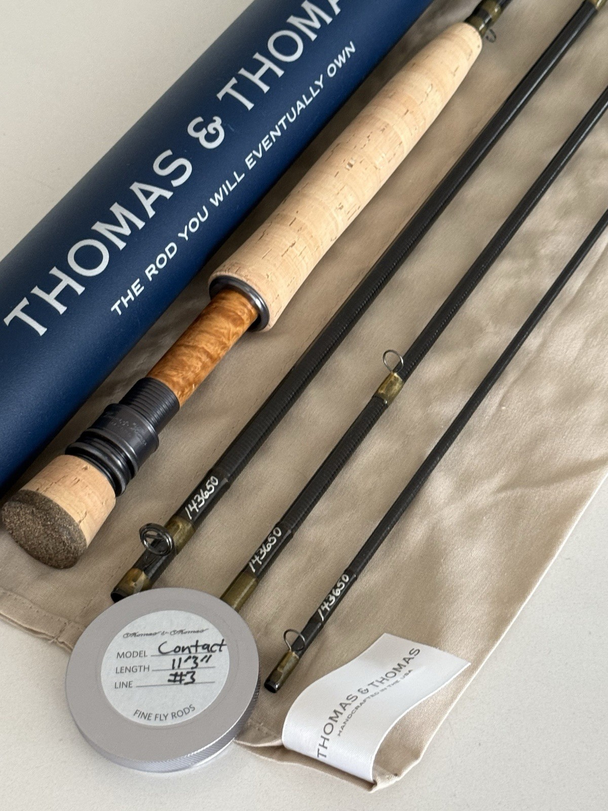 ** BEAUTIFUL**🔥 Thomas & Thomas CONTACT 3wt 11’3”in~4pc Fly Rod!!🔥~LQQK~🔥