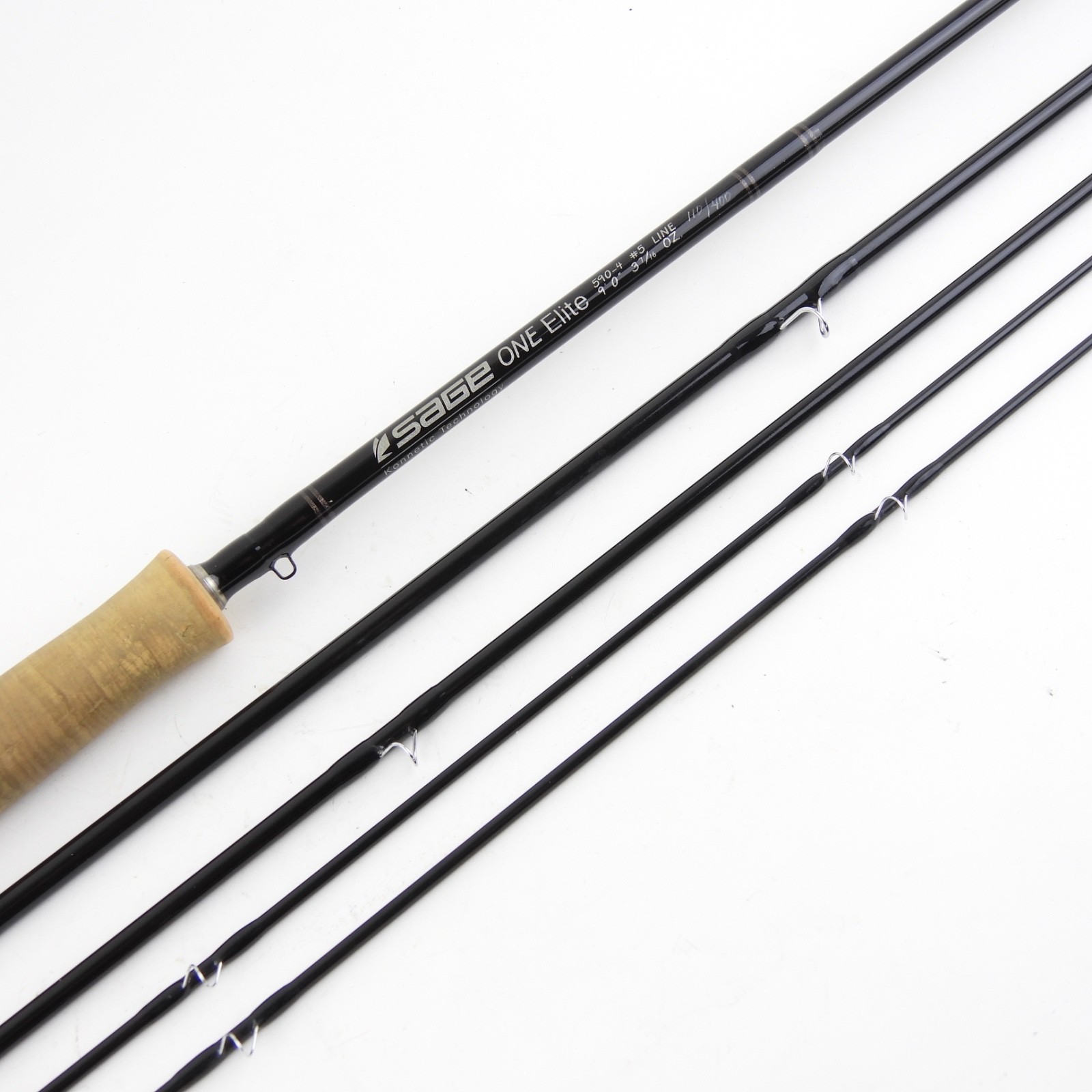 Sage One “Elite” 590-4 Fly Fishing Rod. 9’ 5wt. Two-Tips. W/ Tube & Sock.