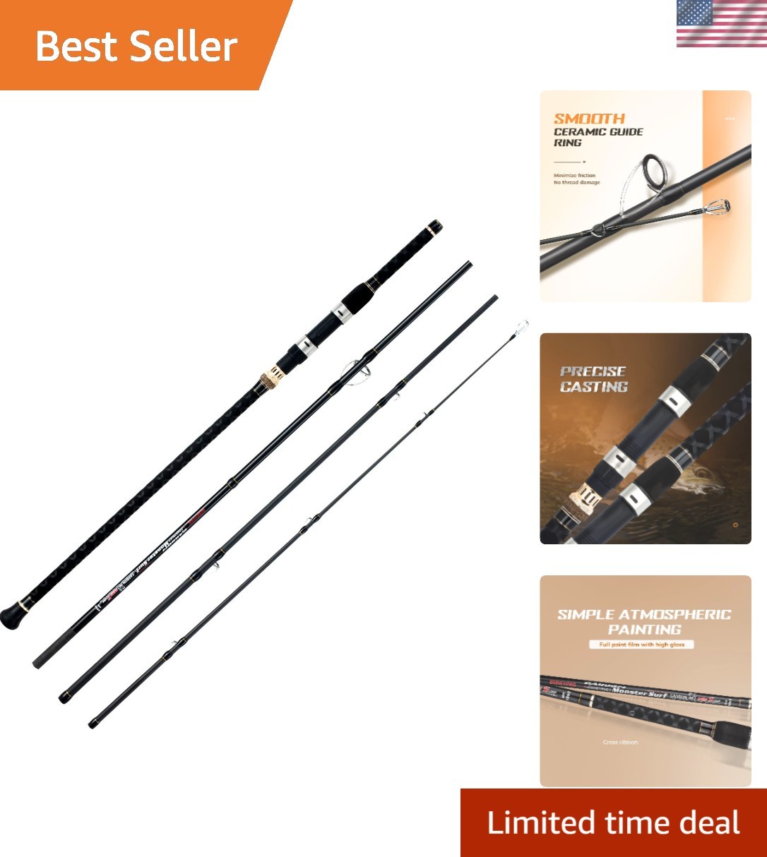 Surf Spinning Fishing Rod Graphite Spinning Rod