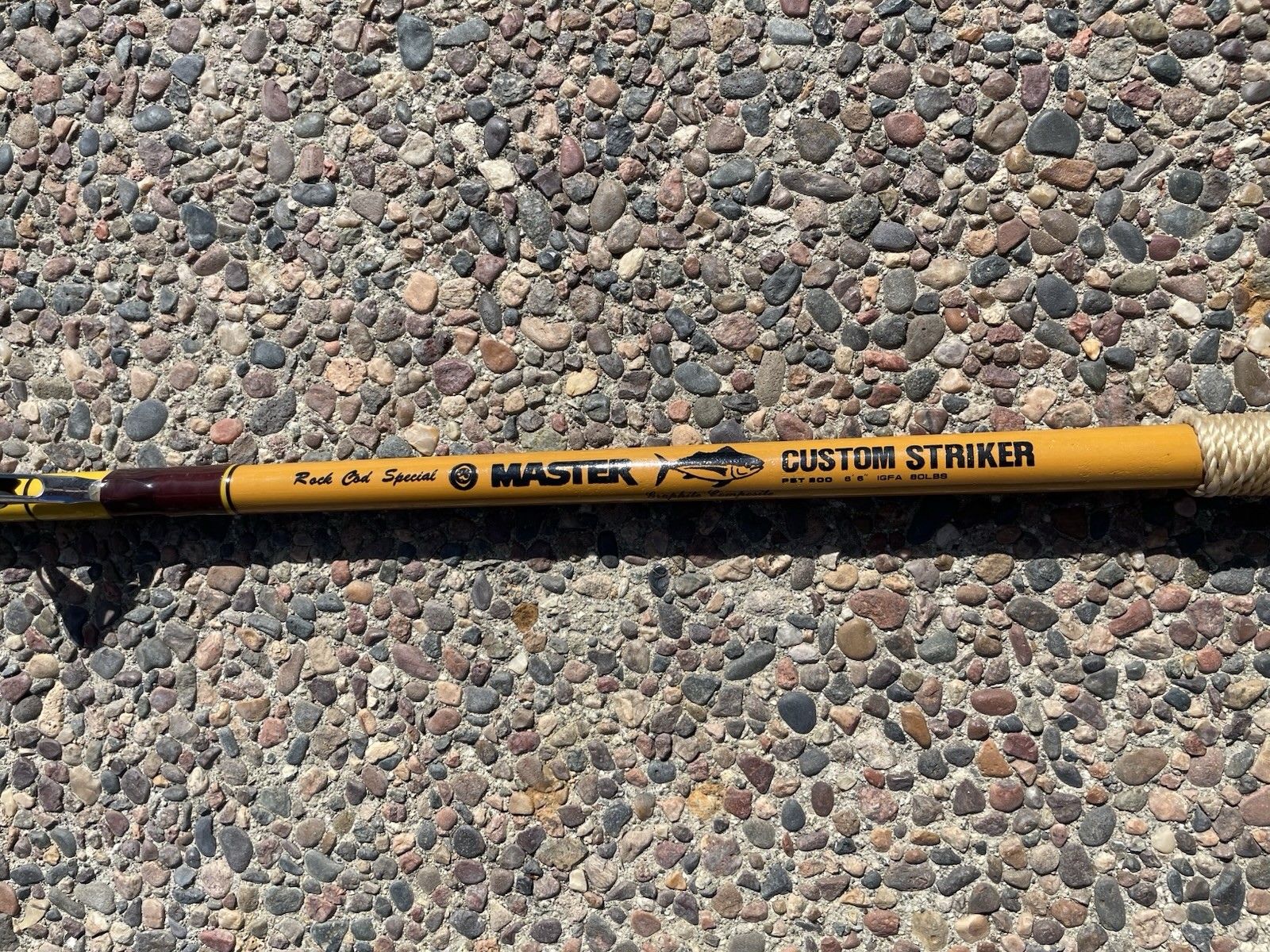 BIG GAME SALTWATER FISHING POLE ROCK COD SPECIAL MASTER CUSTOM STRIKER 80 lbs