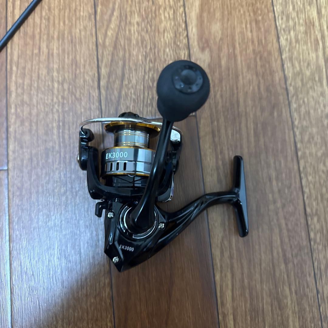 1.8m shore jigging & eging beginner set, 3000 reel, lightweight used