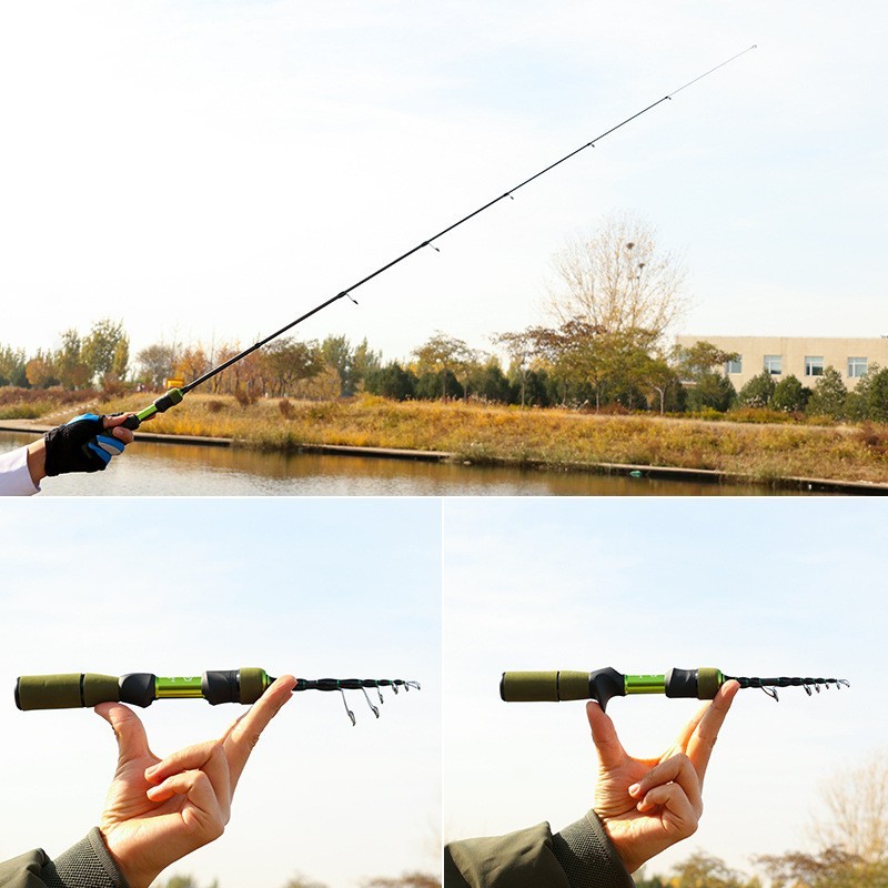 Telescopic Fishing Rod High Sensitivity Spinning Rod 1.5M-1.8M Carbon Fiber Rod