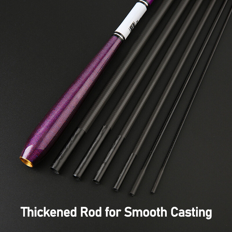Dr.Fish Ultra Light Fishing Pole Carbon Fiber Telescopic Fishing Rod 2.1M-4.5M
