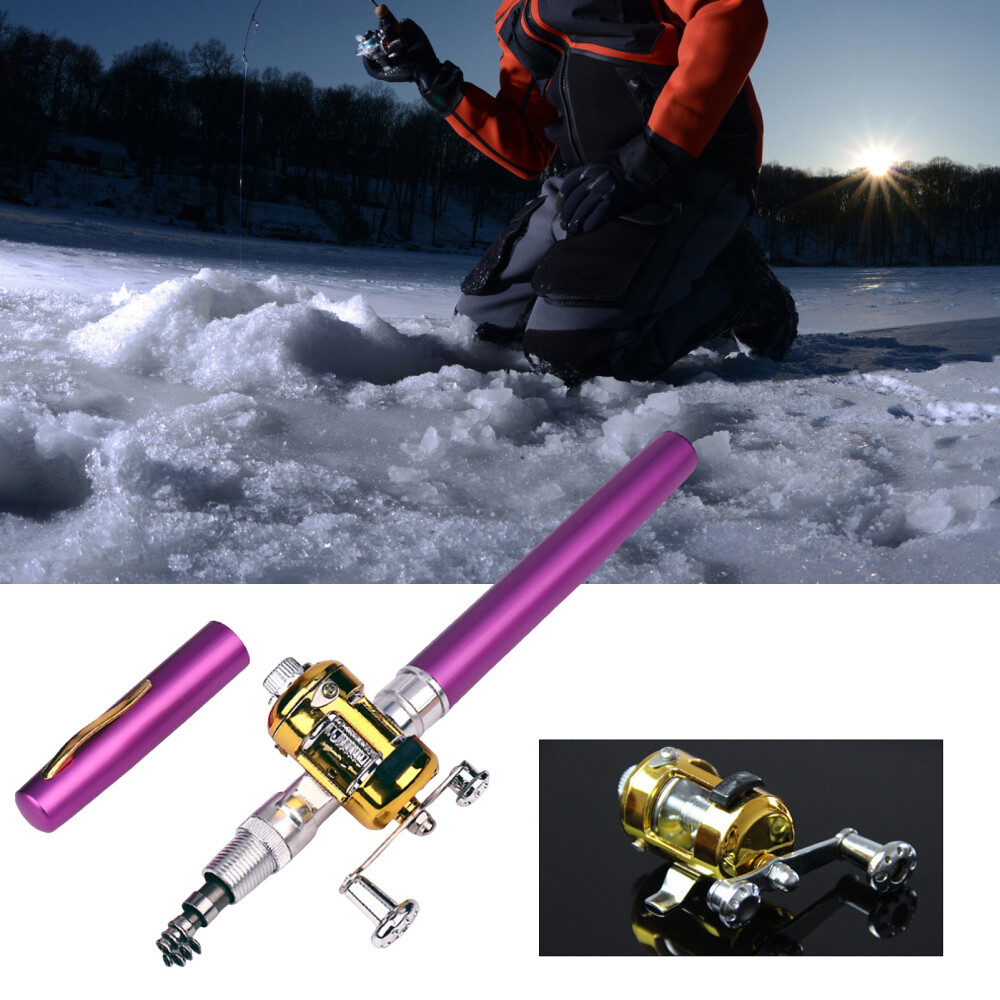 Mini Aluminium Alloy Lure Fishing Rods Stable Lightweight Durable Fishing Pole