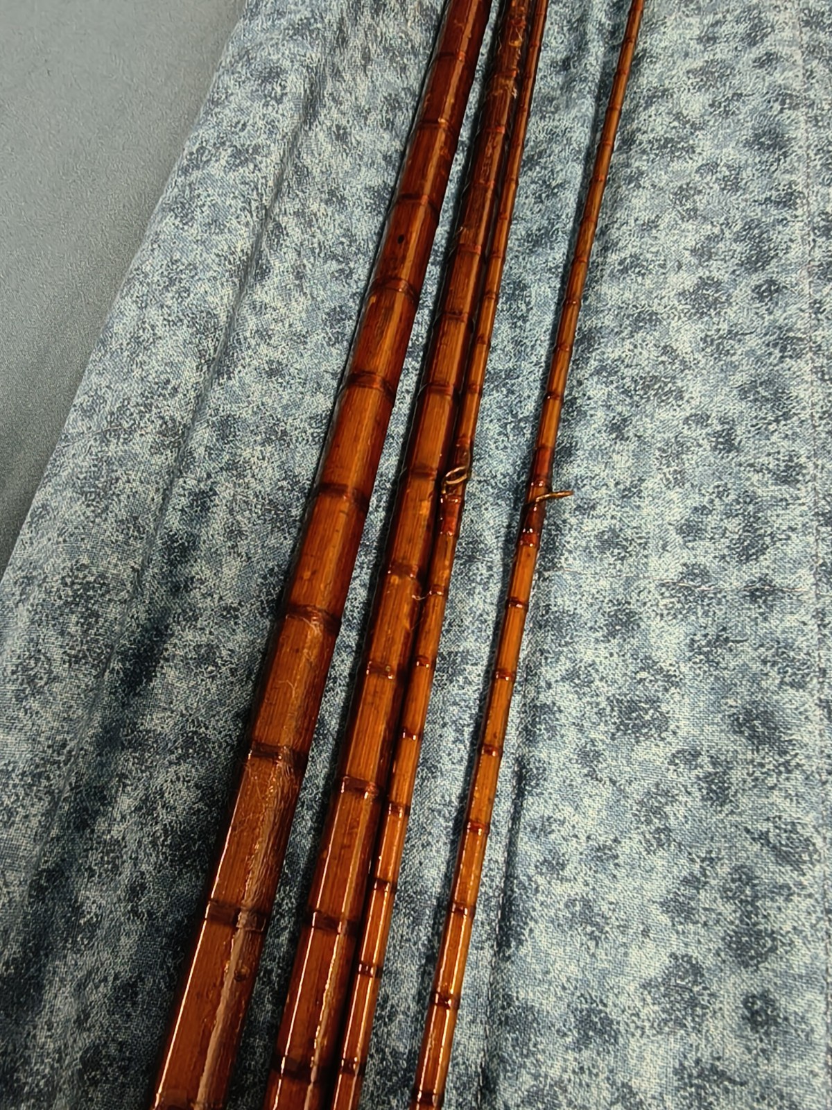 1927 Hardy 14’2″ The Gold Medal Rod Palakona Regal Bamboo 4 Piece Extra Tip