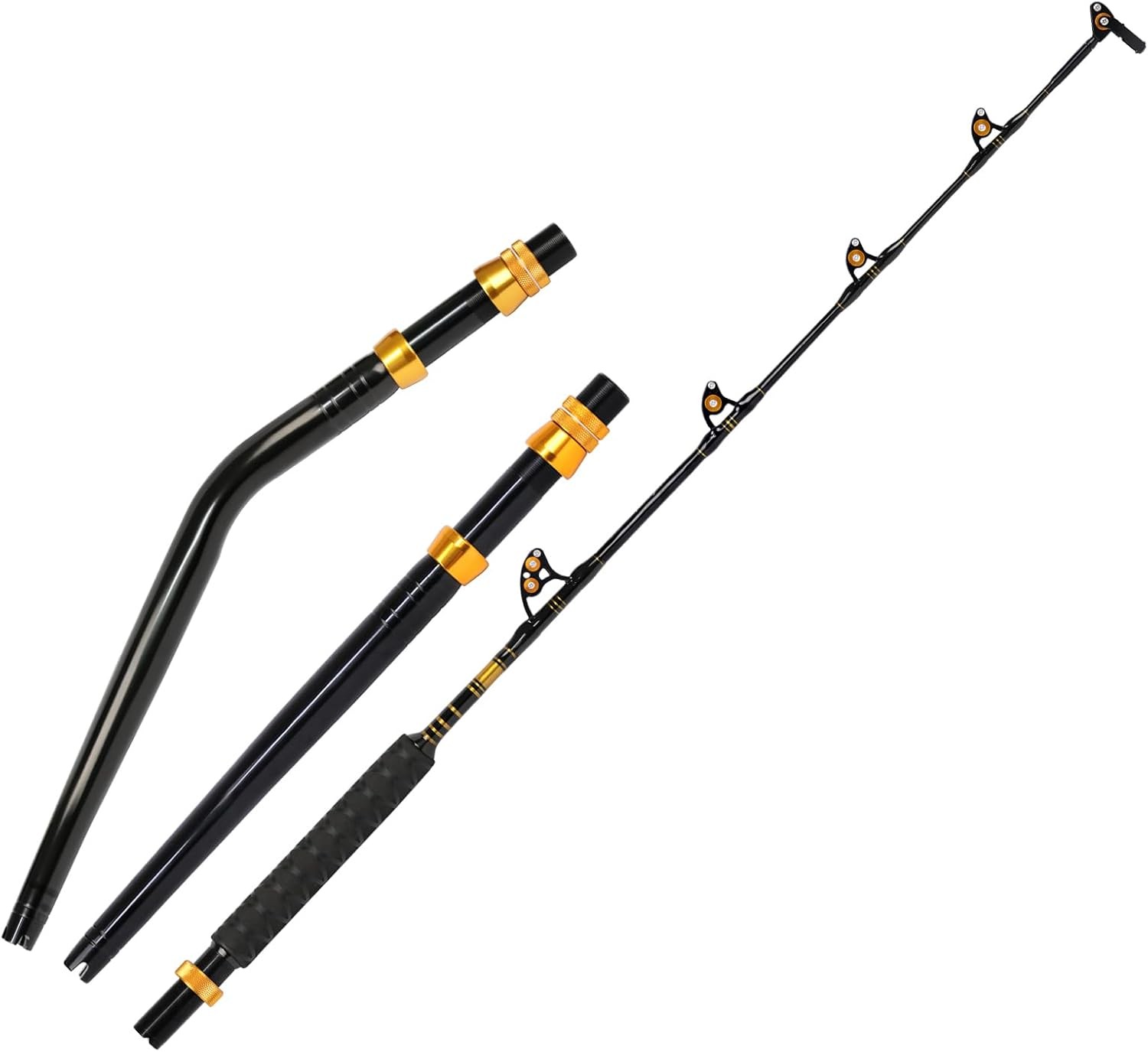 Bent Butt Fishing Rod 2-Piece Saltwater Offshore Trolling Rod Big Game Roller