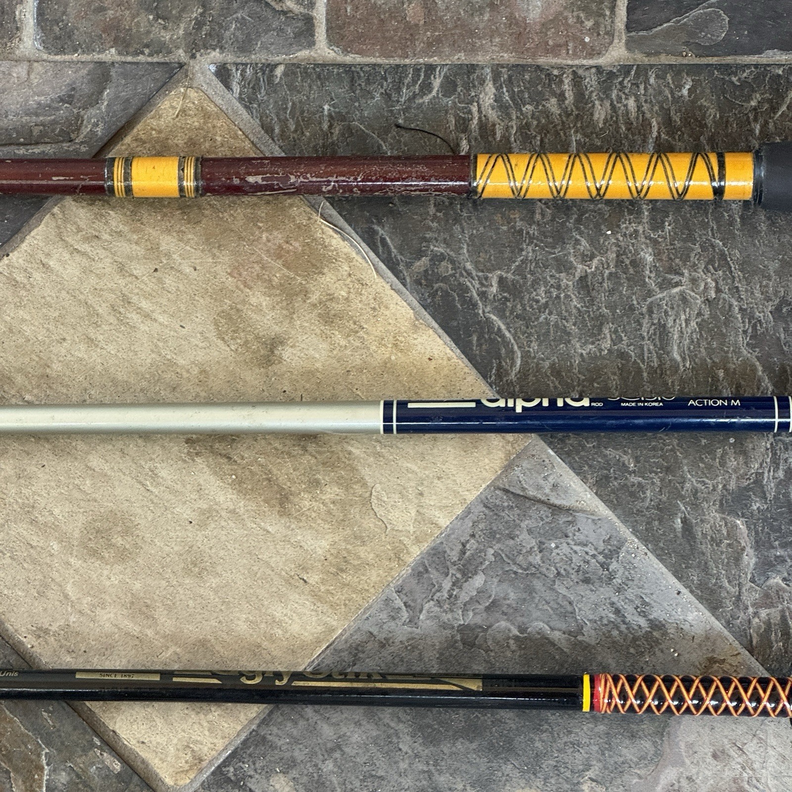 3 Vintage Fishing Poles SHAKESPEARE UGLY STIK Conlon Garcia Shakespeare 1320