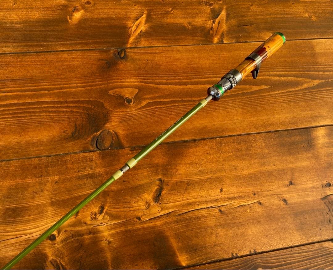 Adjustable Trout Fishing Rod 4-Section 5ft/5ft6in Wood Grip Packable Lightweight