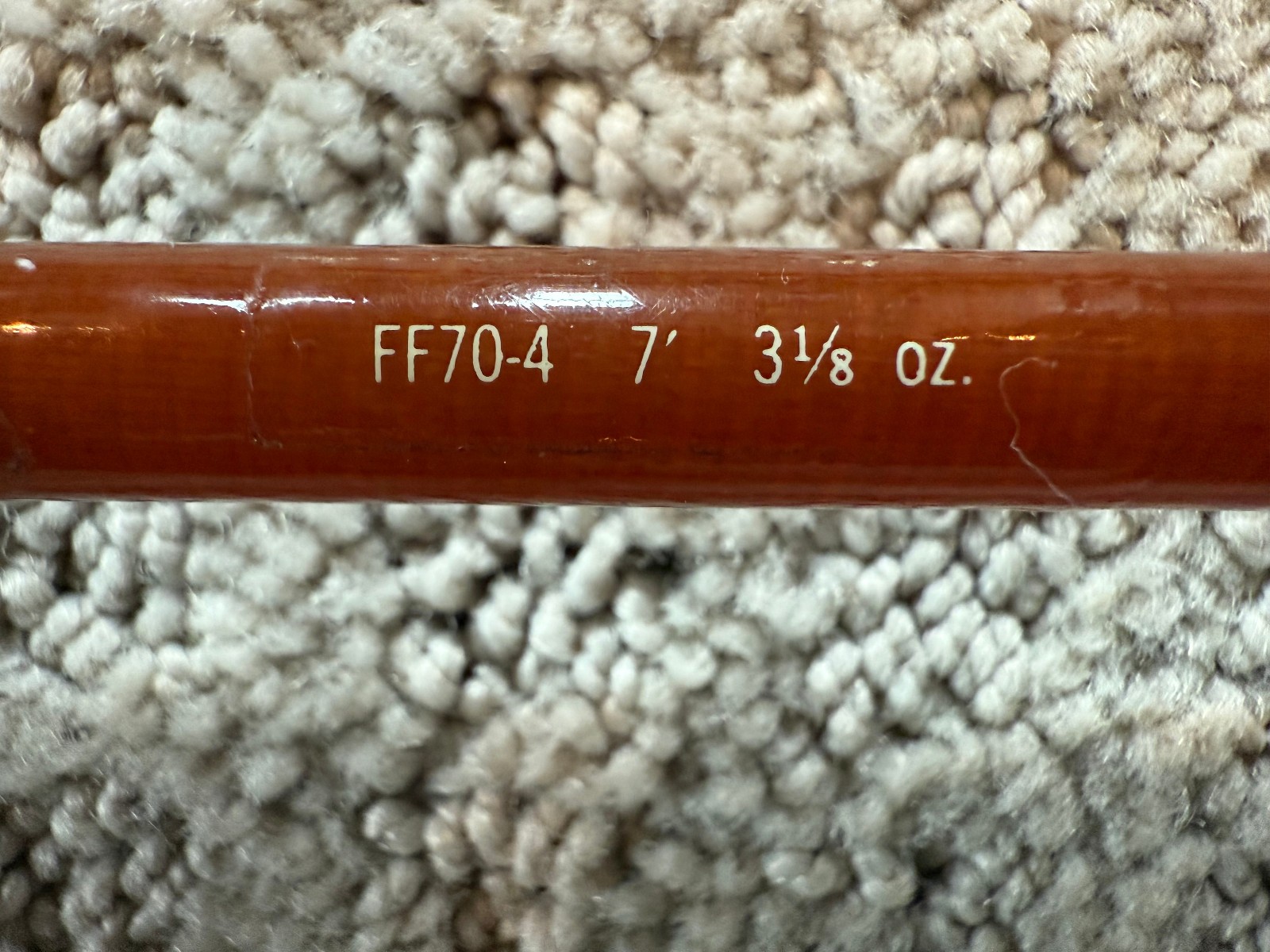 Early Fenwick Ferralite FF70-4 Fly Rod – 6wt 7′ With Original Sock & Tube